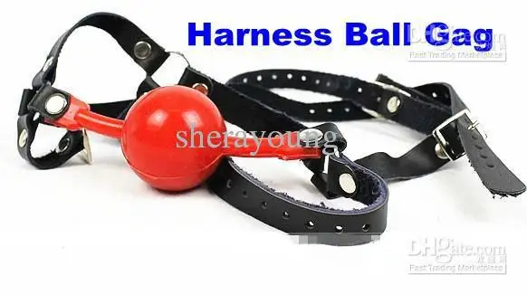 Harness Ball Gag Mouth Bite Gags Bondage Women Slave Bdsm Sm Femdom 