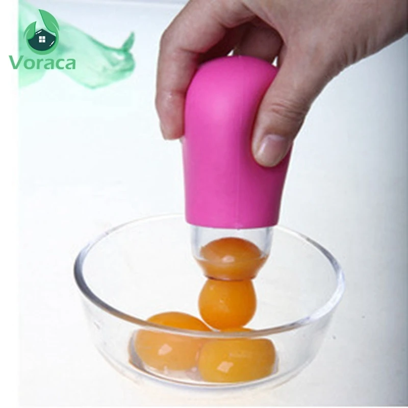 1pcs Practical DIY Silicone Egg Yolk White Suction Separator Divider Filter Portable Hand Tools Kicthen Cooking Gadgets New | Дом и сад