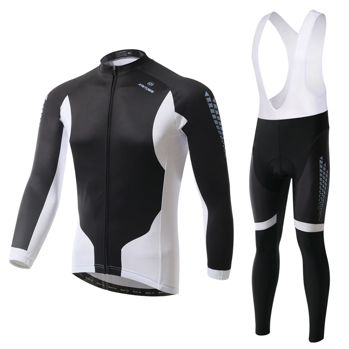 XINTOWN black Jazz bike riding jersey long sleeve suit wear bicycle