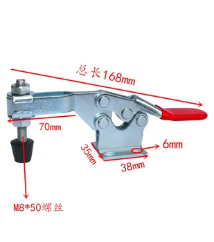 

1PCS 227Kg/500lb Holding Capacity Metal Clamping Clamp Vertical Type Toggle Clamp Rod Vertical Welding Clamps ;Support wholesal