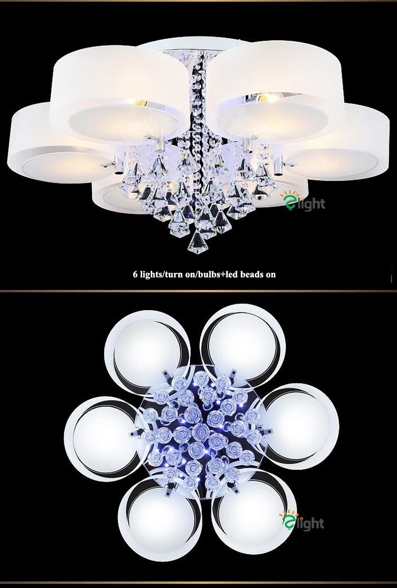 Lustres de Cristal Lustre de Teto Sala de Jantar Lustre Moderno Dimmable Levou Iluminação Luminaria Acrílico Anel Luzes da Levou Dispositivo Elétrico 11 led chandelier