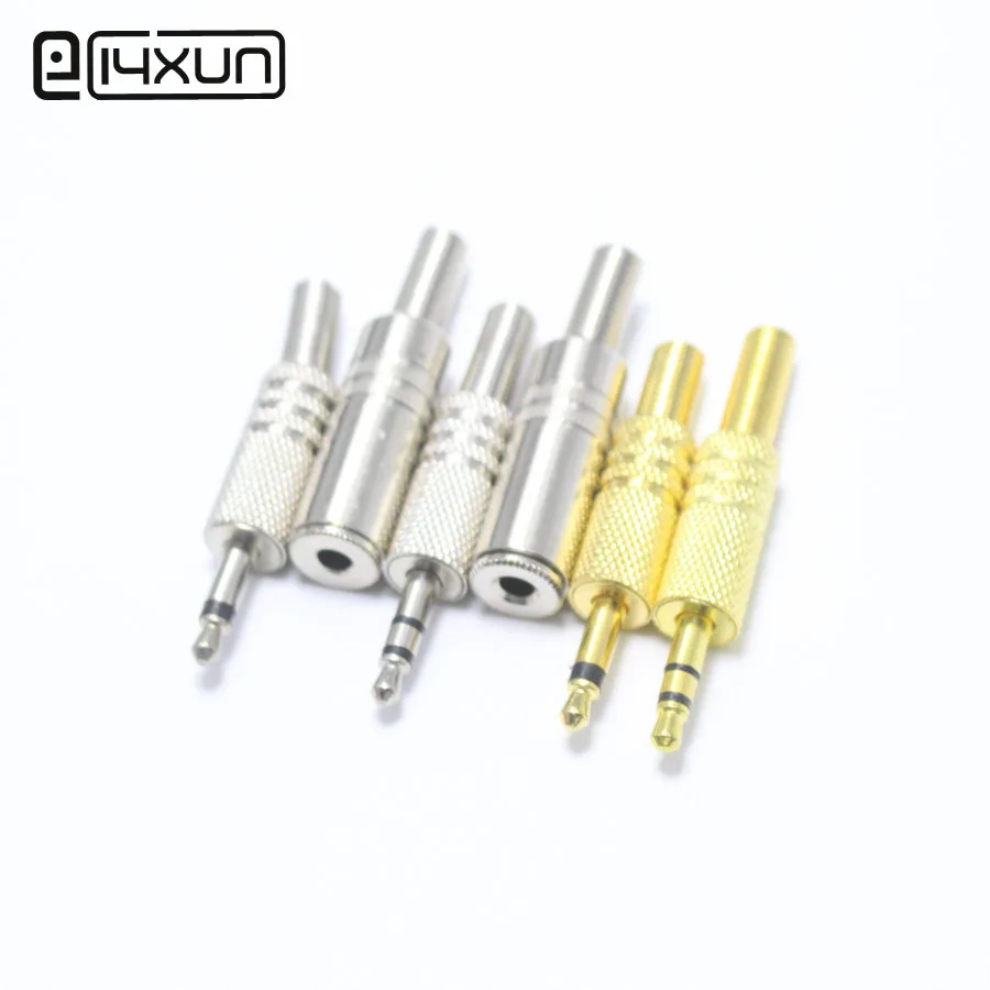 

2pcs 3.5mm Plug 2 / 3 Pole Audio Connector 3.5 Mono / Stereo Plug jack Nickel-plated / Gold-plated
