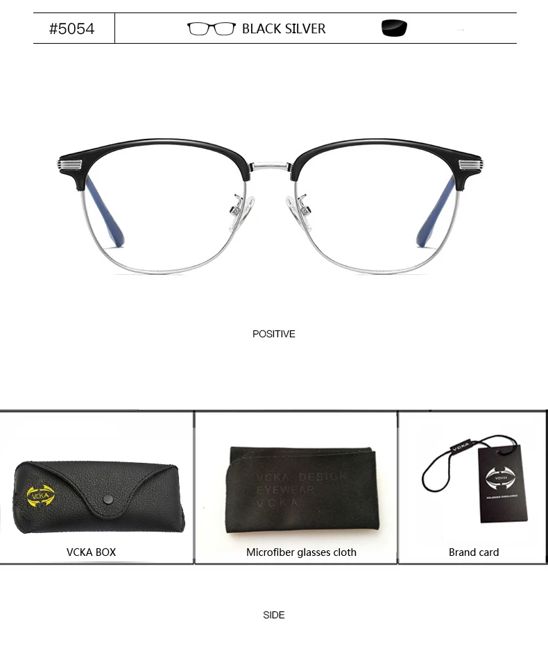 VCKA, новинка, женские очки высокого качества TR90, анти-синий светильник, мужские очки для чтения, защитные очки, компьютерные очки для игр - Цвет оправы: 6