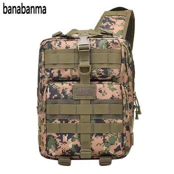 

banabanma Men Oxfords Camouflage Single-shoulder Bag Tactics Travel Large Capacity Bag with Zipper Lid ZK30