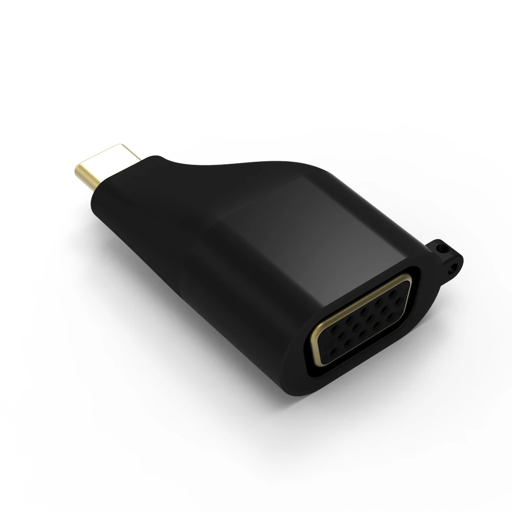 Тип C к HDMI 4K 60 Гц адаптер USB C к VGA DP Мини DP конвертер мужчин и женщин с брелок стиль для MacBook Galaxy S9 - Цвет: VGA