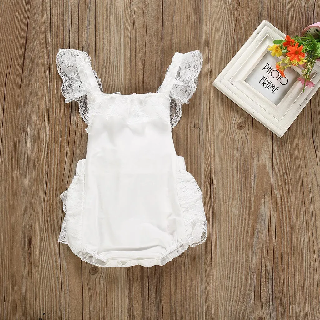 

KLV newborn clothes photography infant clothing girl Clothes Lace Romper Cake Sunsuit Outfits#y20