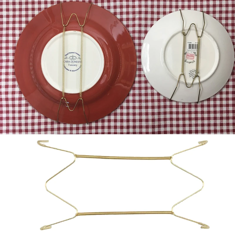 Держатель для посуды, Вешалки "-12" W формы, металлический домашний декор, бытовая тарелка, крючки, настенная стойка для демонстрации