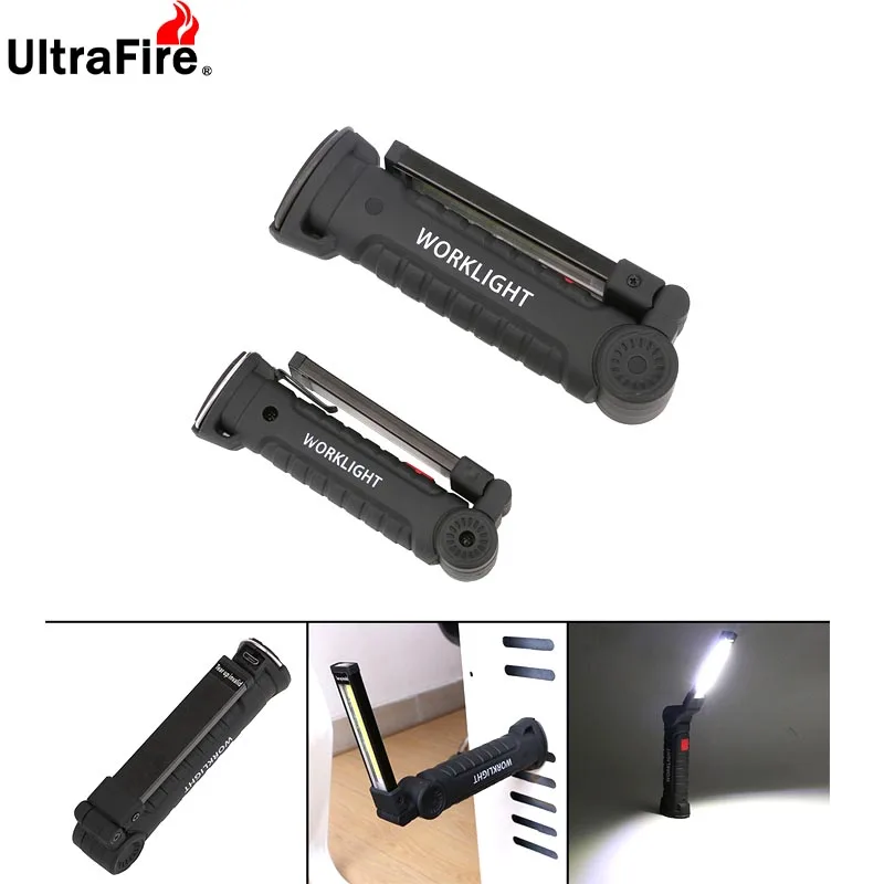 Portatil 5 modo COB linterna antorcha USB recargable llevo la luz del trabajo magnetico COB Lanterna gancho colgante lampara par Portatil 5 modo COB linterna antorcha USB recargable llevo la luz del trabajo magnetico COB Lanterna gancho colgante lampara par