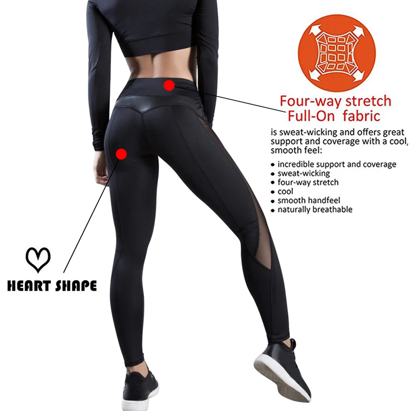 tiktok leggings 2020 New Leggings Women Pants Push Up Fitness Breathable Leggins High Waist Mesh Pants Female Seamless Slim Workout Pants yoga pants