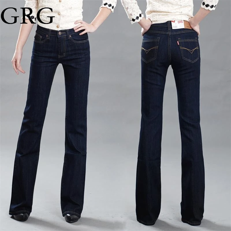 High Quality Promotion Women's Slim Mid Waist Boot Cut