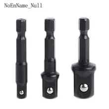 3 Pcs Socket Adapter Set Hex Shank to 1/4 3/8 1/2 Inch Impact Driver Drill Bits