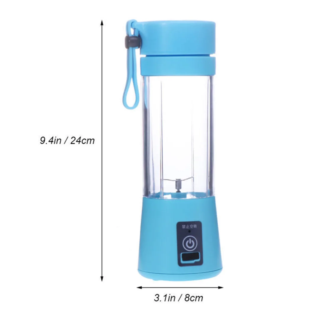 Электрическая соковыжималка портативная удобная переносная для соков смузи коктейлей для спортсменов и детей