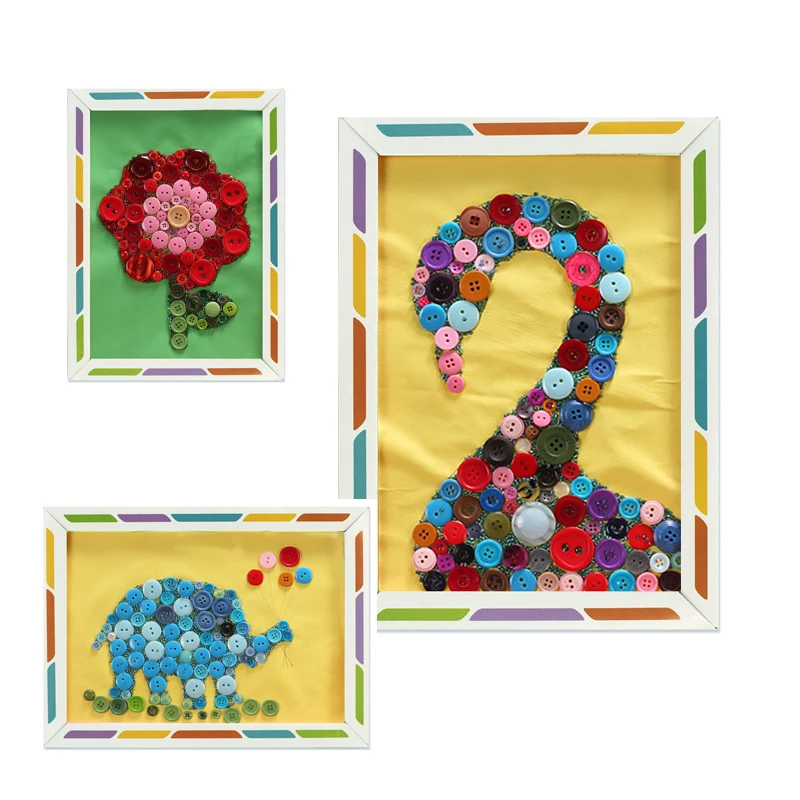 wonderful  Novelty interest Children toys threading stitch buttons handmade toys puzzle game for children fine