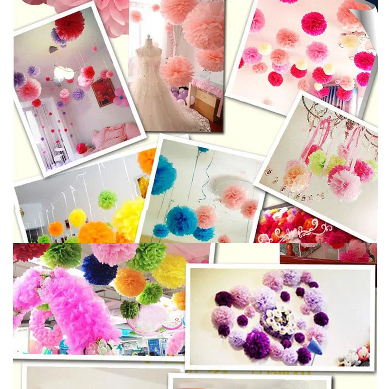 paper pompom flower wedding party decoration peony artificial flower (77)