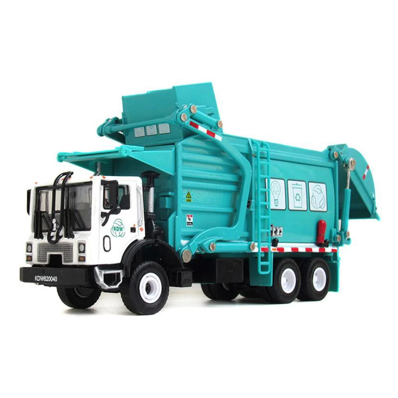 

1:24 Children Alloy Garbage Truck Toy Car Model Diecast Engineering Material Transport Vehicle