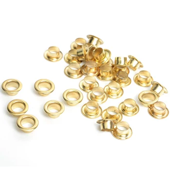 

100pcs Gold Antique Scrapbook Eyelets Inner 5mm Metal eyelets For Scrapbooking embelishment garment clothes eyelets Sewing