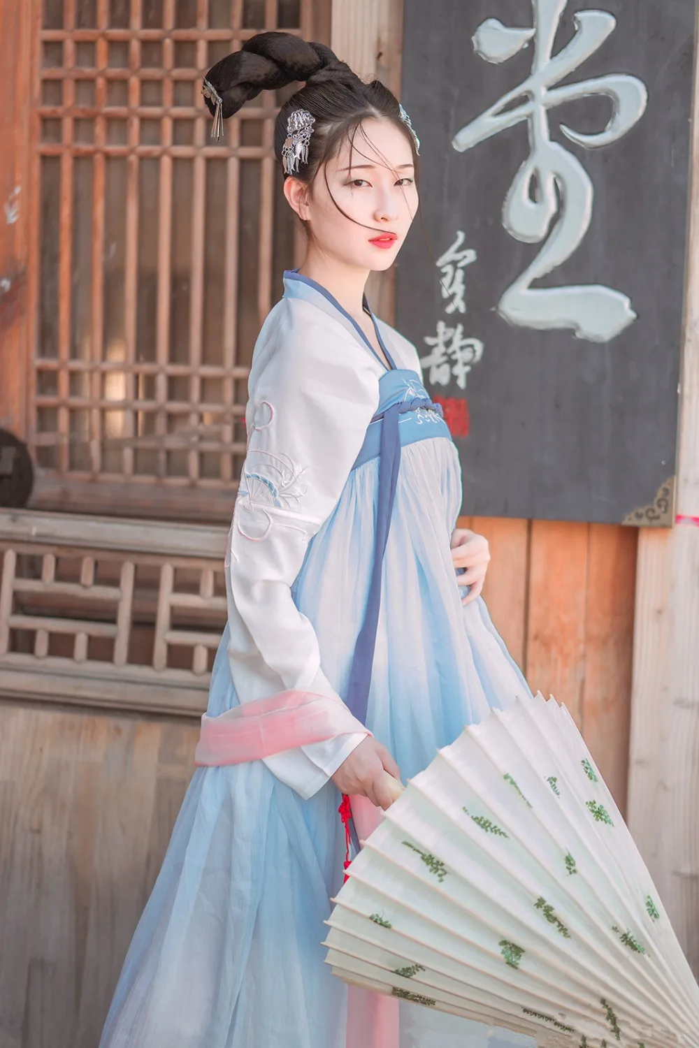 Китайский Hanfu костюм для восточных танцев, традиционная Женская одежда династии Тан, Мужская древняя народная одежда, женское сценическое платье DC1132