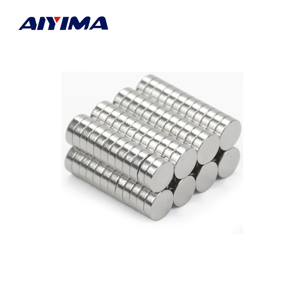 100pcs 6mm*2mm N52 Strong Round Diameter 6*2mm Rare Earth