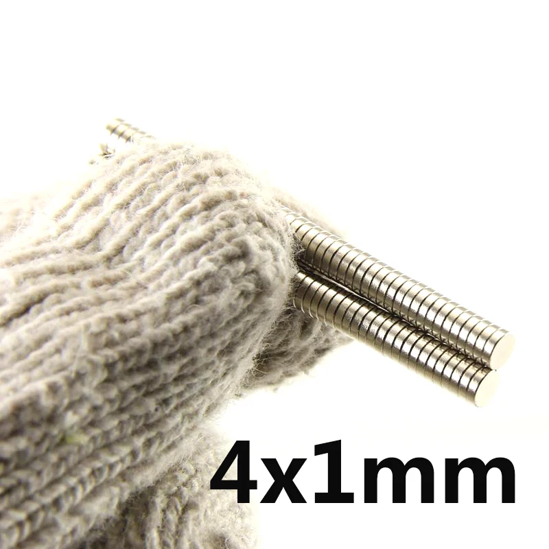 

150Pcs 4x1 mm Neodymium Magnet 4mm x 1mm N35 NdFeB Permanent Small Round Super Powerful Strong Magnetic Magnets Disc 4x1 mm