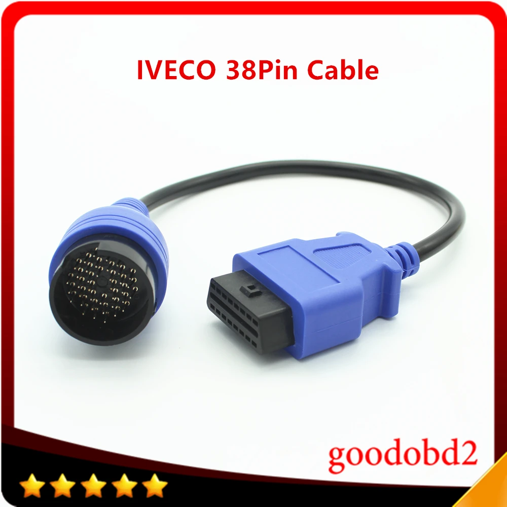 

For Benz IVECO 38Pin Cable OBD2 Diagnostic tool Adapter Connector Diagnostic Trucks Interface Scanner Cable OBDII 16PIN