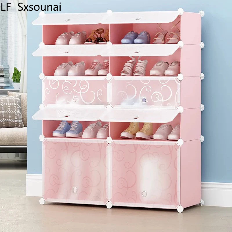 LF Sxsounai عمودين الوردي الأزرق الغبار diy الراتنج مزيج البلاستيك بسيط خزانة خذاء متعدد الطبقات تجميعها الباب خزانة خذاء LF Sxsounai عمودين الوردي الأزرق الغبار diy الراتنج مزيج البلاستيك بسيط خزانة خذاء متعدد الطبقات تجميعها الباب خزانة خذاء