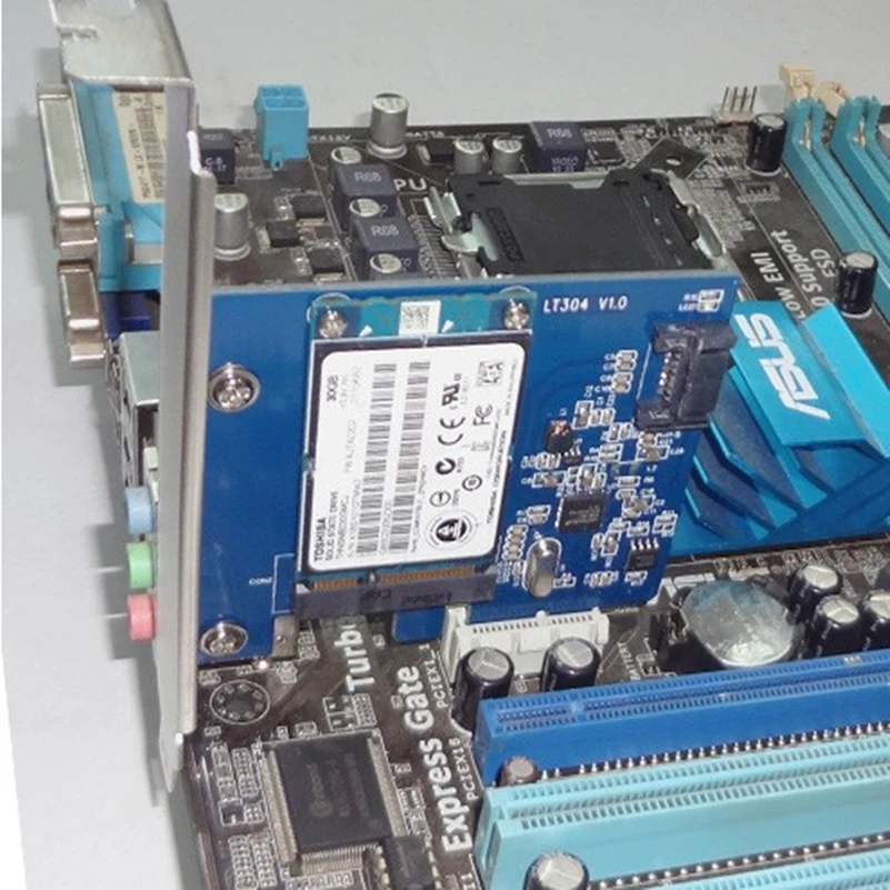 XT-XINTE PCI-E Плата расширения PCI-Express SATA 3,0+ mSATA 3,0 адаптер LT304 Высокоскоростная передача рабочего стола выделенный SSD