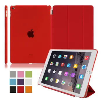 

For iPad Air 2 9.7"Ultra Slim Smart Cover Case 3 Folding Stand Auto Sleep/Wake w/ Matte Back Cover for Apple iPad 6
