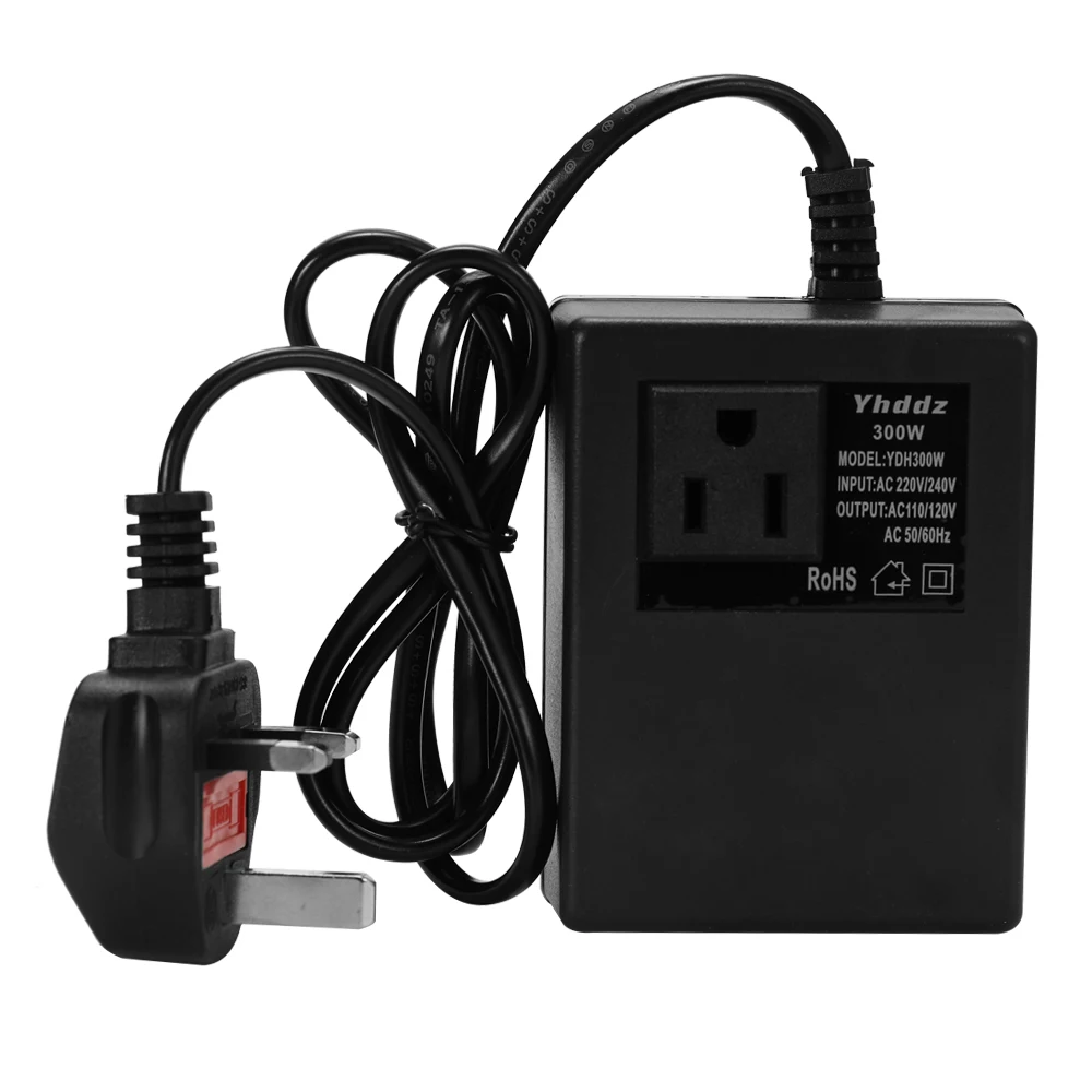 

Intelligent Efficient 300W AC 220V To 110V Step Down Transformer Travel Power Adapter Voltage Converter for Household