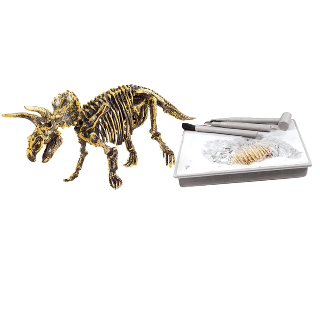 Kids Dinosaur Excavation Kits Dig A Dinosaur Archaeology Paleontology Educational Toy - Triceratops