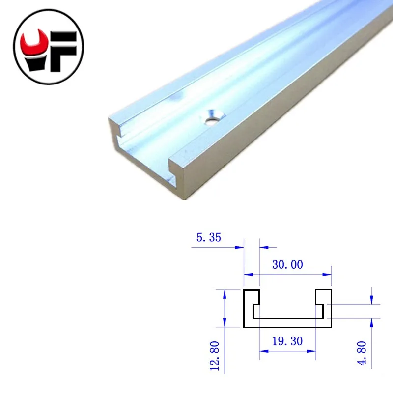 ALLSOME 1PC T-tracks Aluminum Slot Miter Track Jig Fixture for Router Table Bandsaws Woodworking Tool Length 300/400/600/800mm 1pc 300mm length aluminum alloy t track router table saw woodworking t slot with anti corrosion