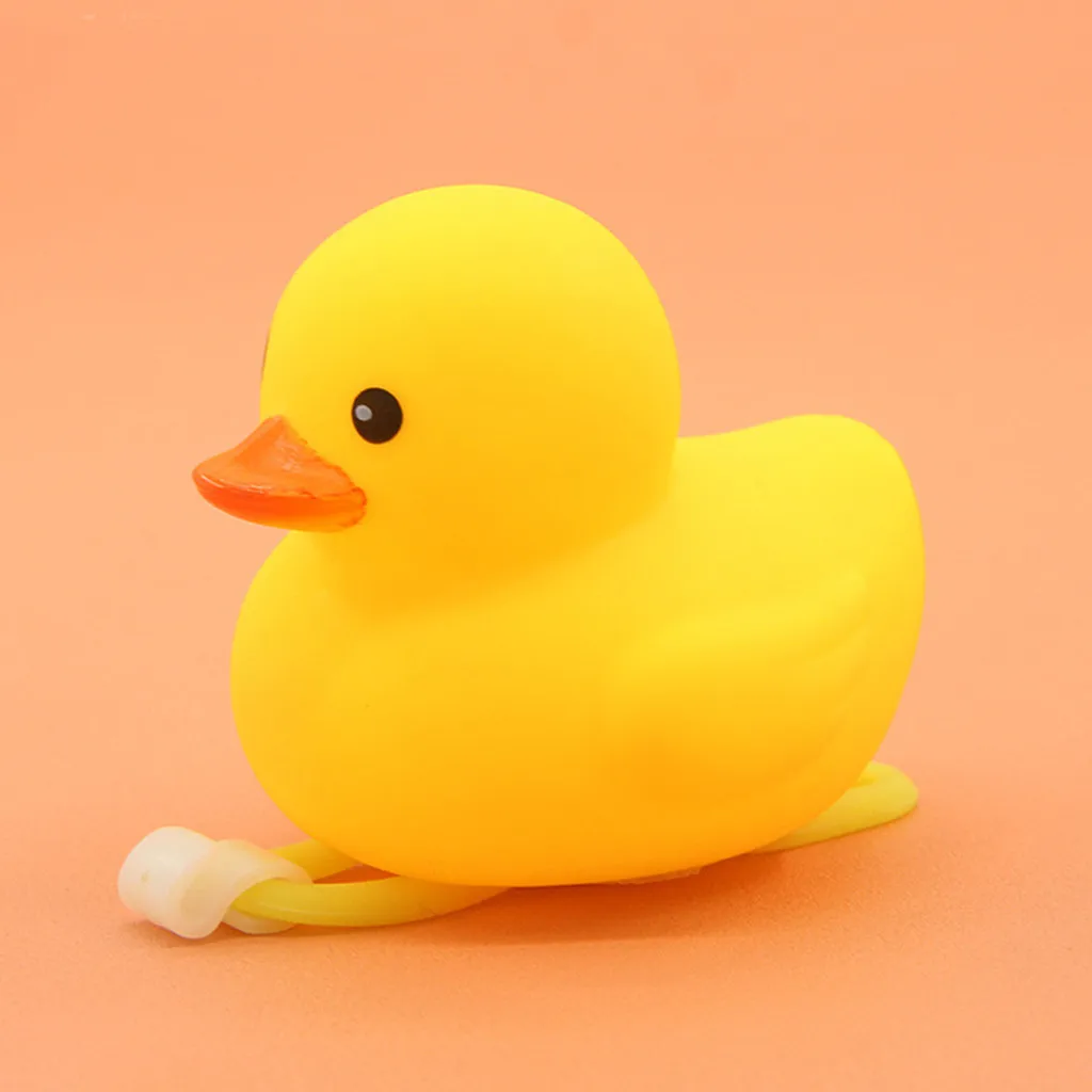 

Funny Animal Bicycle Light Little Yellow Cartoon Duck Head Lights Shining Duck Bicycle Bells Handlebar Bicycle Accessories
