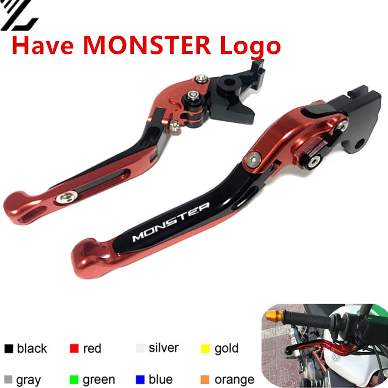 Для поездок на мотоцикле DUCATI Монстр S4 S4R 900/1000 MS4/MSR M900/M1000 2000-2006 ЧПУ Регулируемая Складная Выдвижная мотоциклов сцепные рычаги