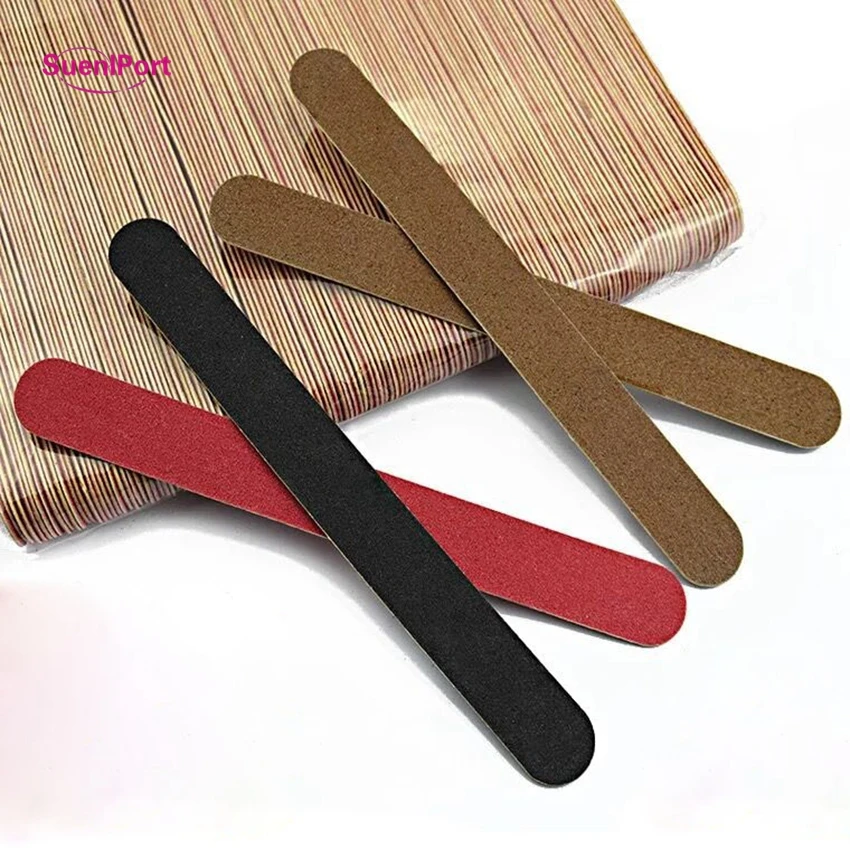 

Sune l Port 100pcs Double-sided Nail Files Disposable Nail File Set Manicure Tools Portable Pedicure Rasp Nail Sandpaper Tools