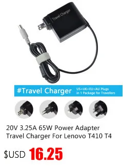 5V 9V 12V 15V 20V 65W Type C Laptop Mobile Phone Power Adapter Charger for Lenovo Asus HP Dell Xiaomi Huawei Google US Plug
