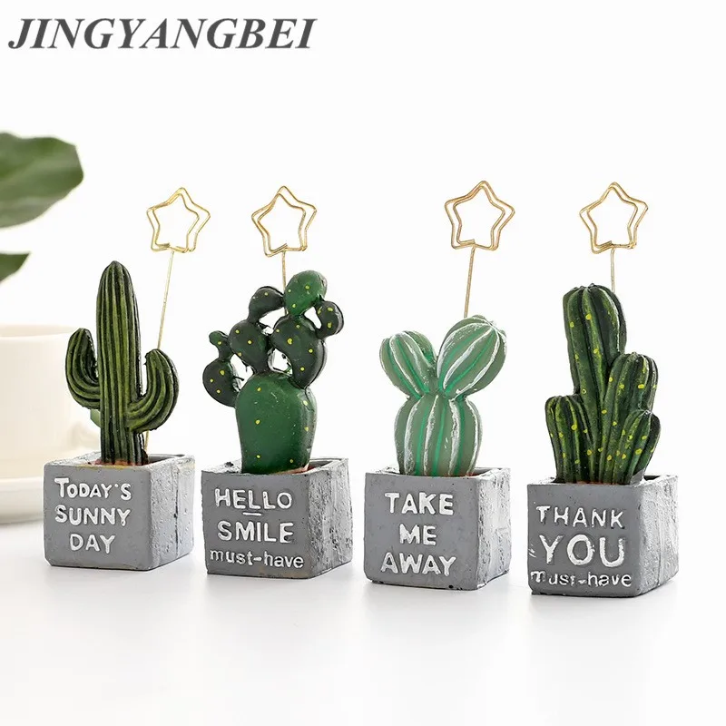 Cactus Artificiel Succulent En Resine Plantes Vertes Fausses Fleurs Pour Memoire De Bureau Boules Decoration De Table Aliexpress