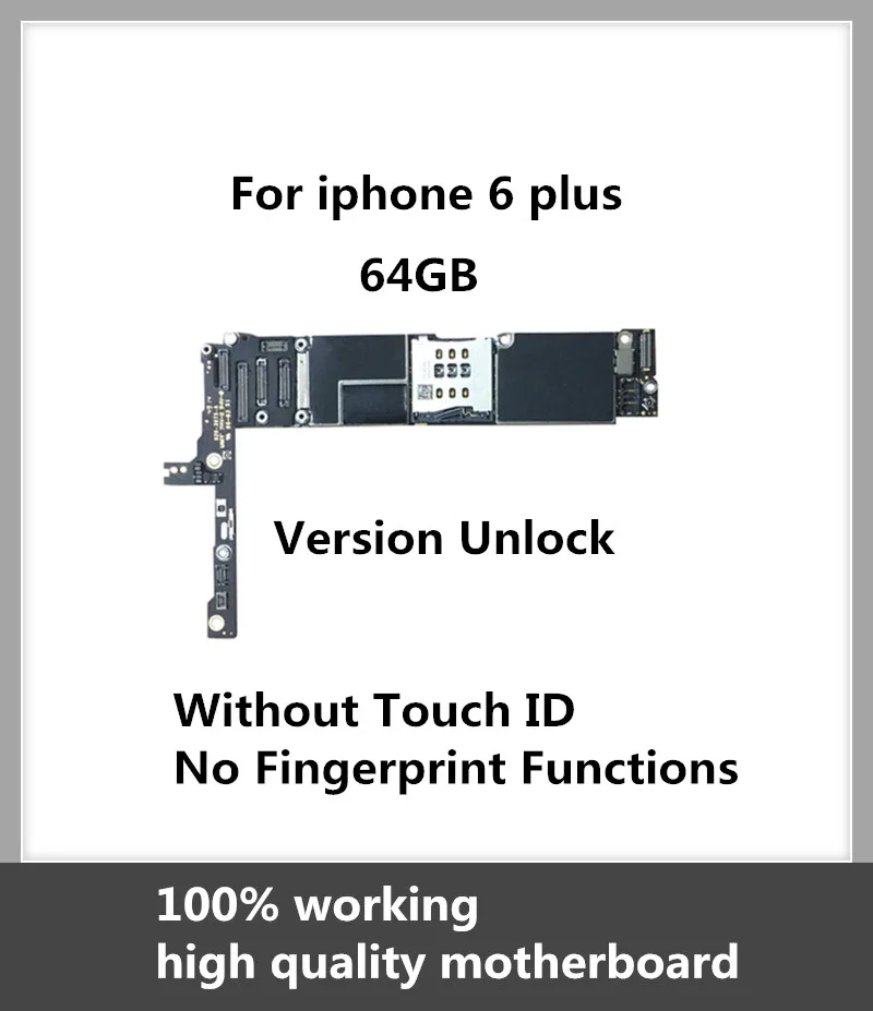 100% оригинальная материнская плата на 64 ГБ для iPhone 6 Plus 5 дюйма разблокированные