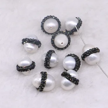 

20 Pieces Natural fresh pearls loose bead High quality pearls bead connector jewelry finding for necklace & earrings 3328
