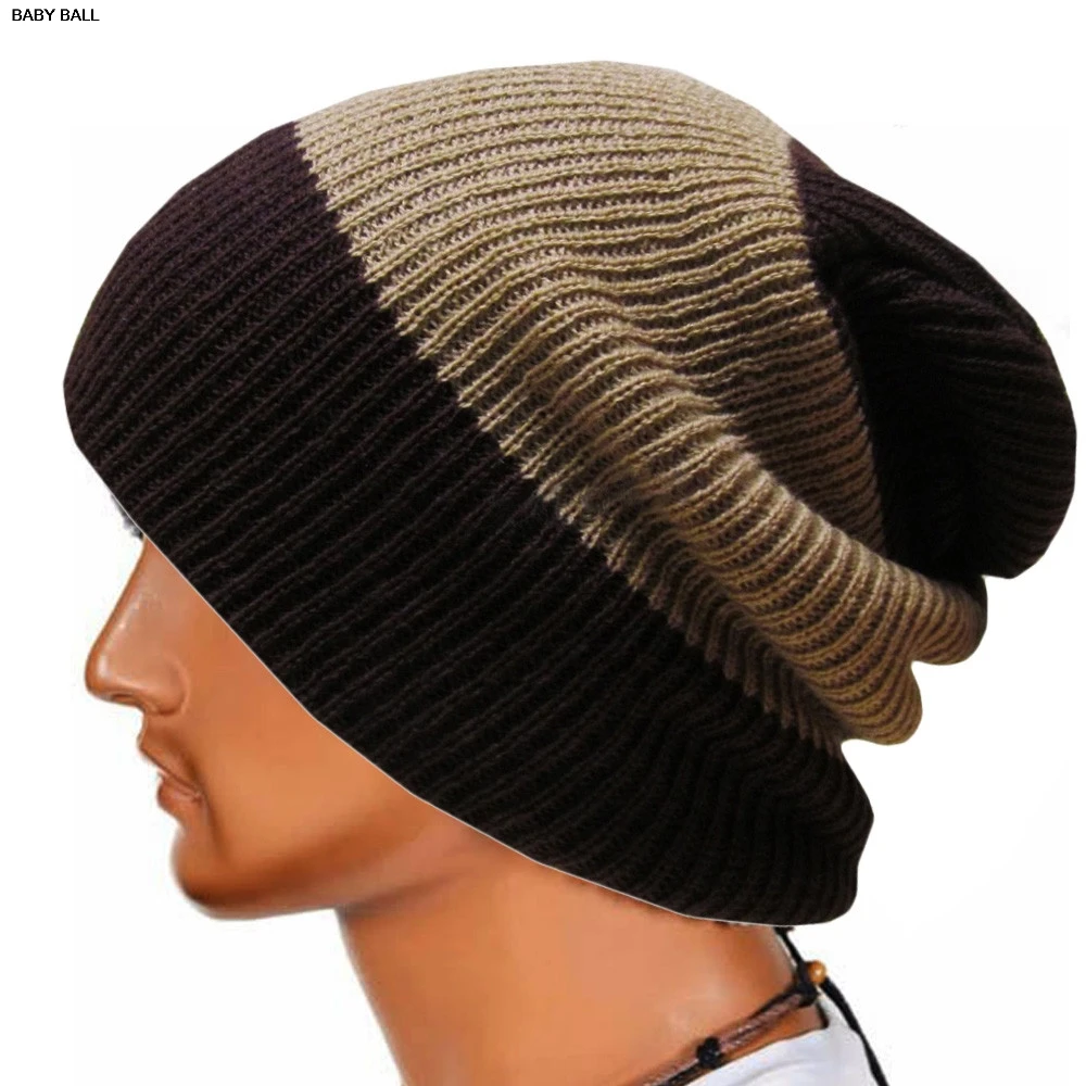

Men Baggy Warm Crochet Winter Wool Knit Ski Beanie Skull Slouchy cap winter hat bone Beanie hats for women winter hats for women