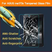 0.26mm 9H 2.5D Screen protector protective Anti-shatter front HD lcd films for Asus ME173X 7.0 inch tablet Tempered Glass films