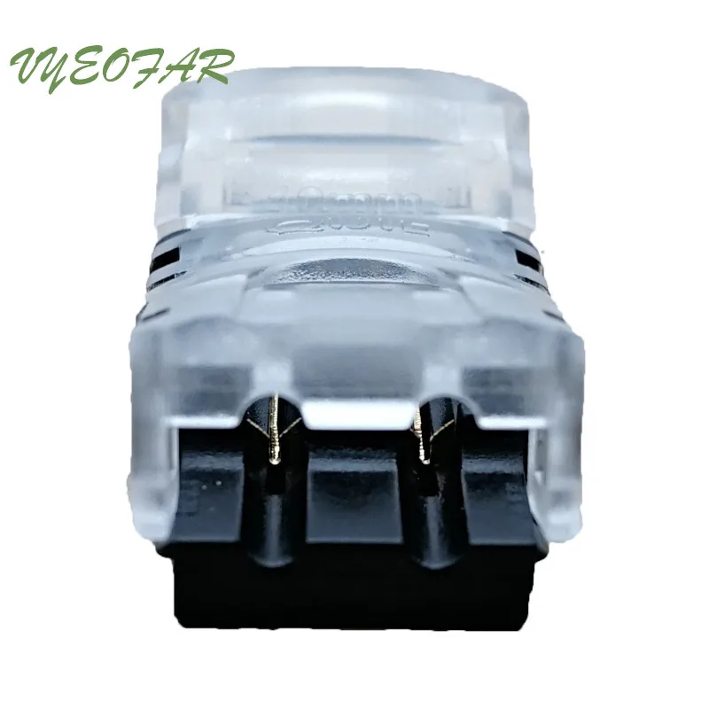 

10pcs 2pin 8mm LED Strip Connector For Single Color Strip 3528 LED Strip to wire Connection Terminals Transparent cover