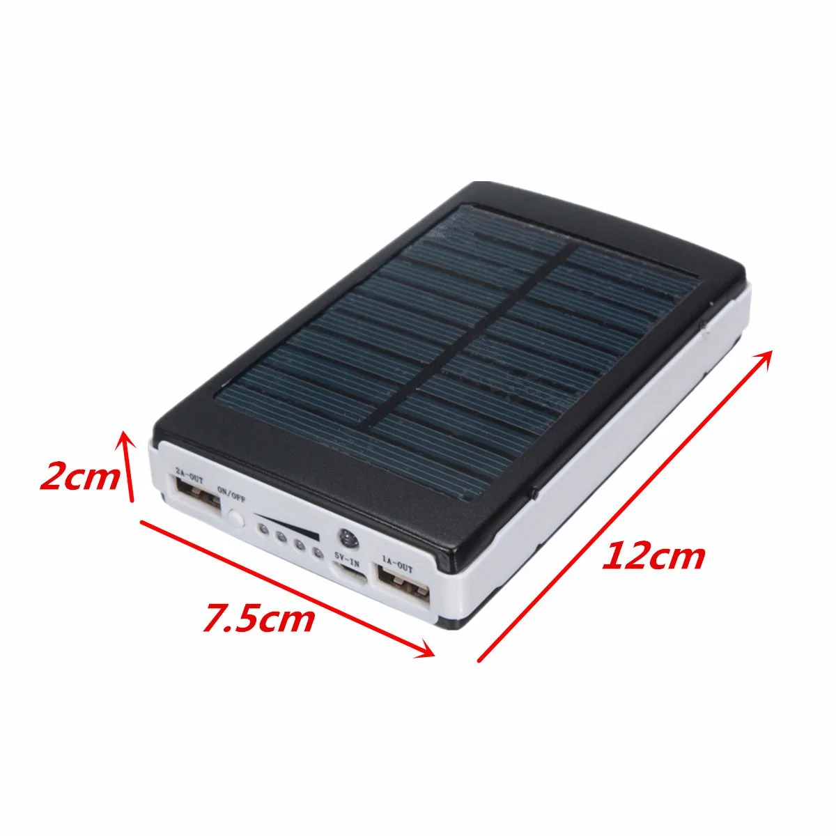 10000 мАч двойной USB солнечная панель внешний монокристаллический Солнечная энергия зарядное устройство для телефона планшета с USB кабелем