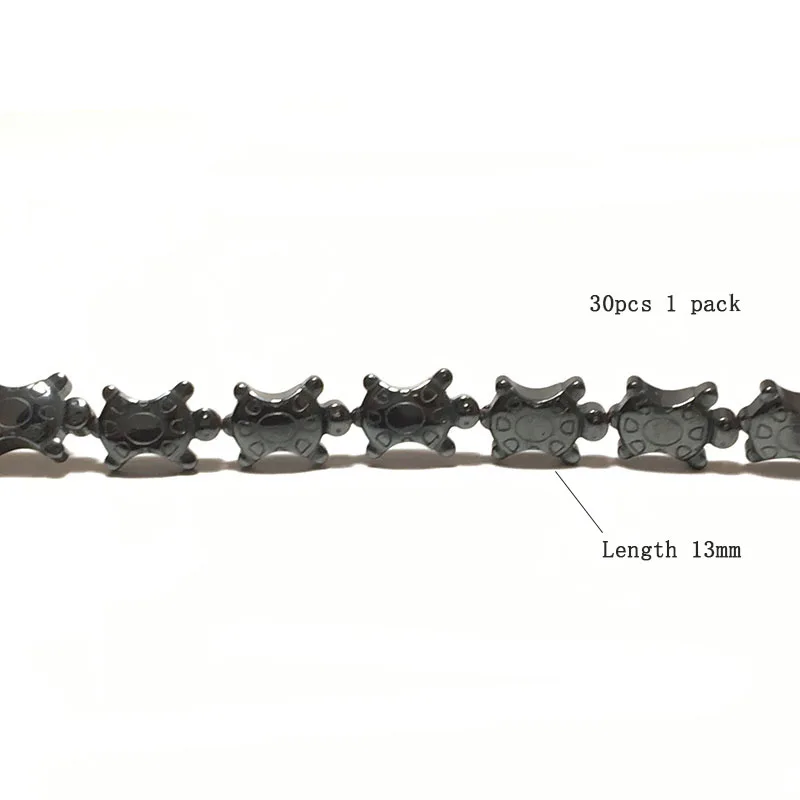 Noter Бусины Из Натурального Гематита для изготовления ювелирных изделий милые Черепаховые Древо жизни черные бусины для DIY браслета и ожерелья оптом - Цвет: 13mm Tortoise