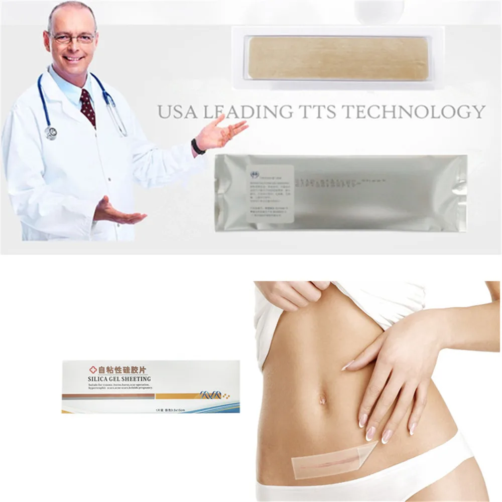 

3.5*15cm Reusable Silicone Removal Scar Patch Cesarean Section Hypertrophic Keloid Scar Acne Trauma Burn Skin Repair Sheet