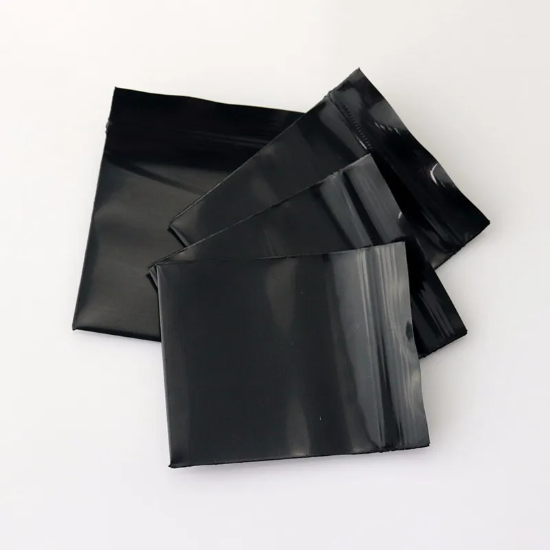 4*5cm Black Aluminum Foil Zip Lock Bag Food Packaging Gift Bags 1000pcs