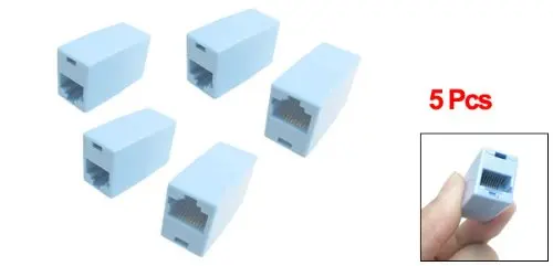 

5Pcs/Lot X 5 Pcs RJ45 F/F LAN Network Inline Splitter Connector