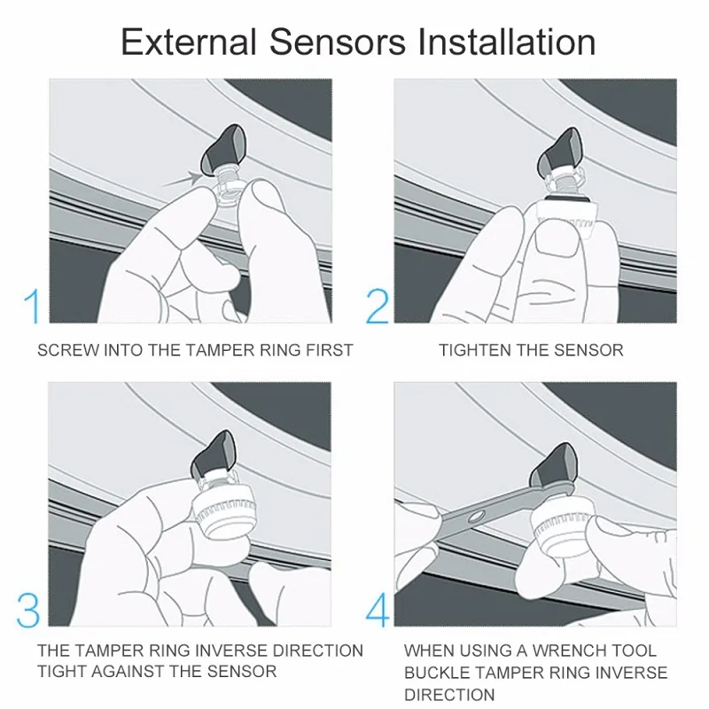 1 шт. внешний датчик CAREUD со сменной батареей сменный только для CAREUD TPMS монитор давления в шинах с 0-8bar датчик