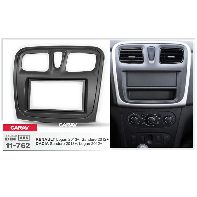 Автомагнитола CARAV 11-762 double din комплект стерео-радио для RENAULT Logan 2013 + Sandero DACIA Sander |