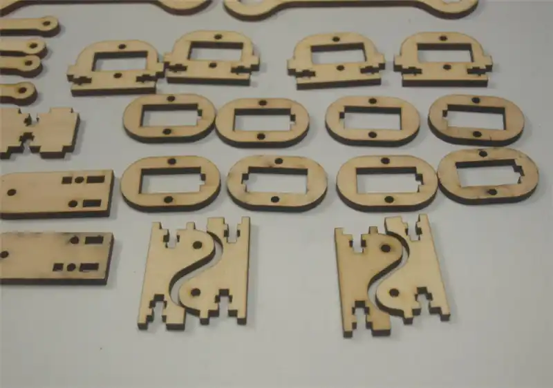 SWMAKER DIY mePed четвероногий робот набор деревянных пластин 3 мм для лазерной резки|kit