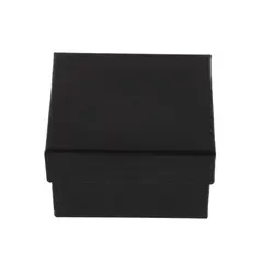 Модные шкатулка для ювелирных изделий высокое качество простой картон черный Материал Подарочная коробка для браслета с губка внутри