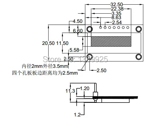 0,91 дюймов SPI 128x32 Белый OLED ЖК-дисплей DIY модуль SSD1306 Драйвер IC DC 3,3 V-5 V для Ar-duino PIC